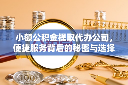 石柱小额公积金提取代办公司，便捷服务背后的秘密与选择指南