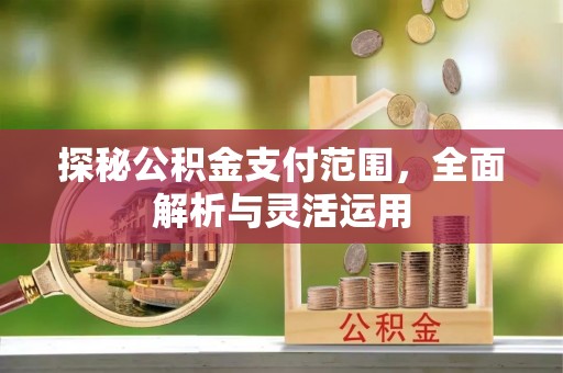 石柱探秘公积金支付范围，全面解析与灵活运用